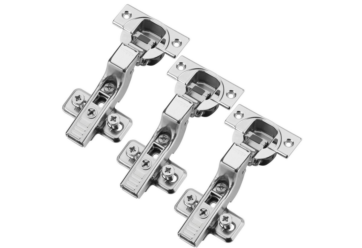 blum Möbelbeschlag Topfband 110° mit BLUMOTION Dämpfung & Schließautomatik (Spar-Set, 3 St), Innenanschlag 71B3750 inkl. Montageplatte 173L8100 von blum