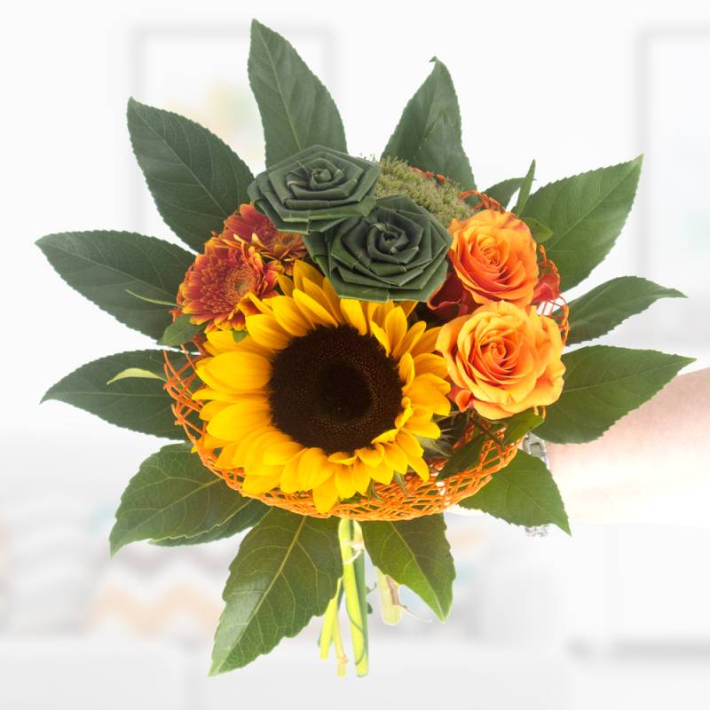 Biedermeierstrauß Sonnenblume von blumenshop.de