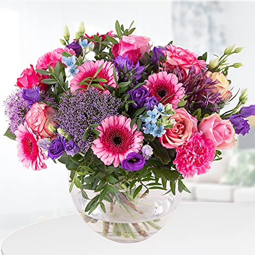Blumenstrauß Renaissance - Frische Blumen bestellen in Rosa, Pink und Violett - von Hand gebunden mit 7-Tage-Frischegarantie von blumenshop.de
