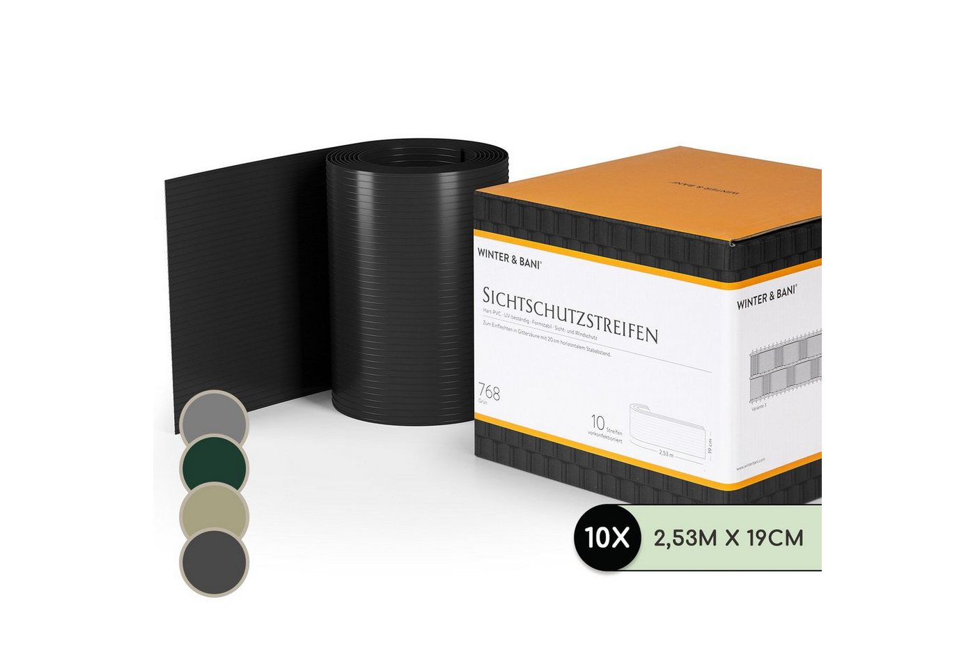 blumfeldt Balkonsichtschutz Sichtschutzstreifen 10er-Pack von blumfeldt