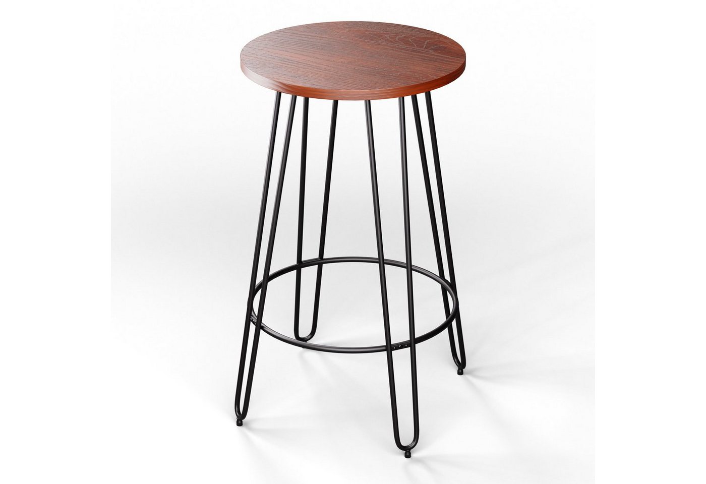 blumfeldt Beistelltisch Hamilton Bistro-Tisch (Packung), Bistro Tisch Indoor 69 x104,5 Stahl Holz Rund von blumfeldt