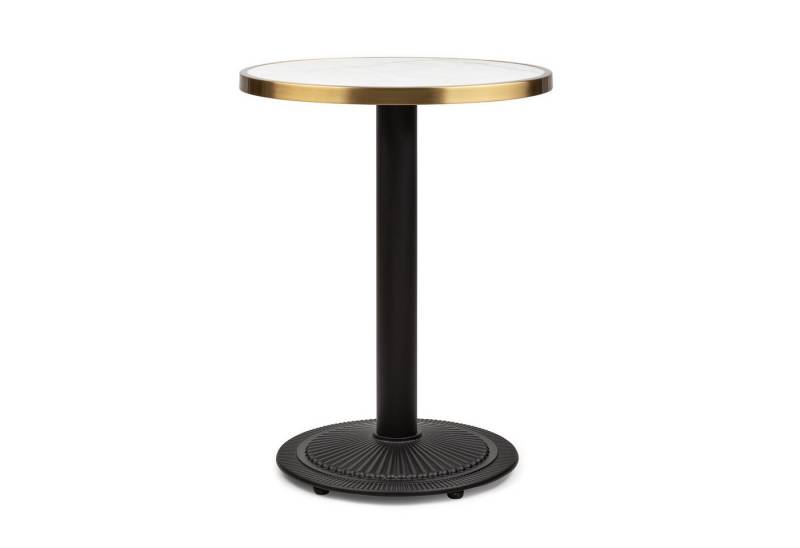 blumfeldt Beistelltisch Patras Jewel Marmor-Tisch, Bistrotisch rund Partytisch Gartentisch Stehtisch von blumfeldt