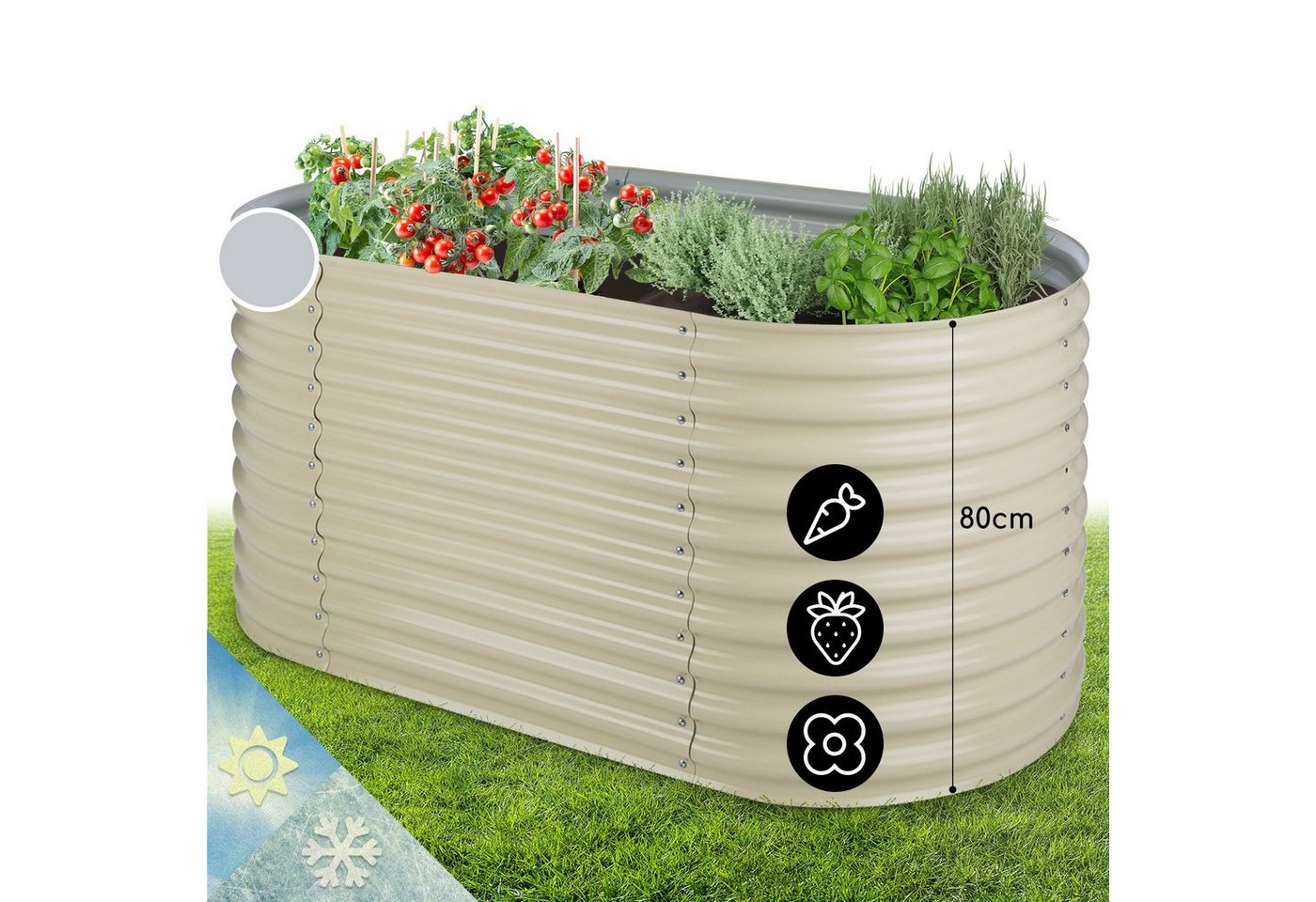 blumfeldt Blumentopf High Grow Hochbeet Metall, Hochbeet Metall Balkon Pflanzkasten Pflanzkübel Blumenkasten blumfeldt Blumentopf High Grow Hochbeet Metall, Hochbeet Metall Balkon Pflanzkasten Pflanzkübel Blumenkasten von blumfeldt