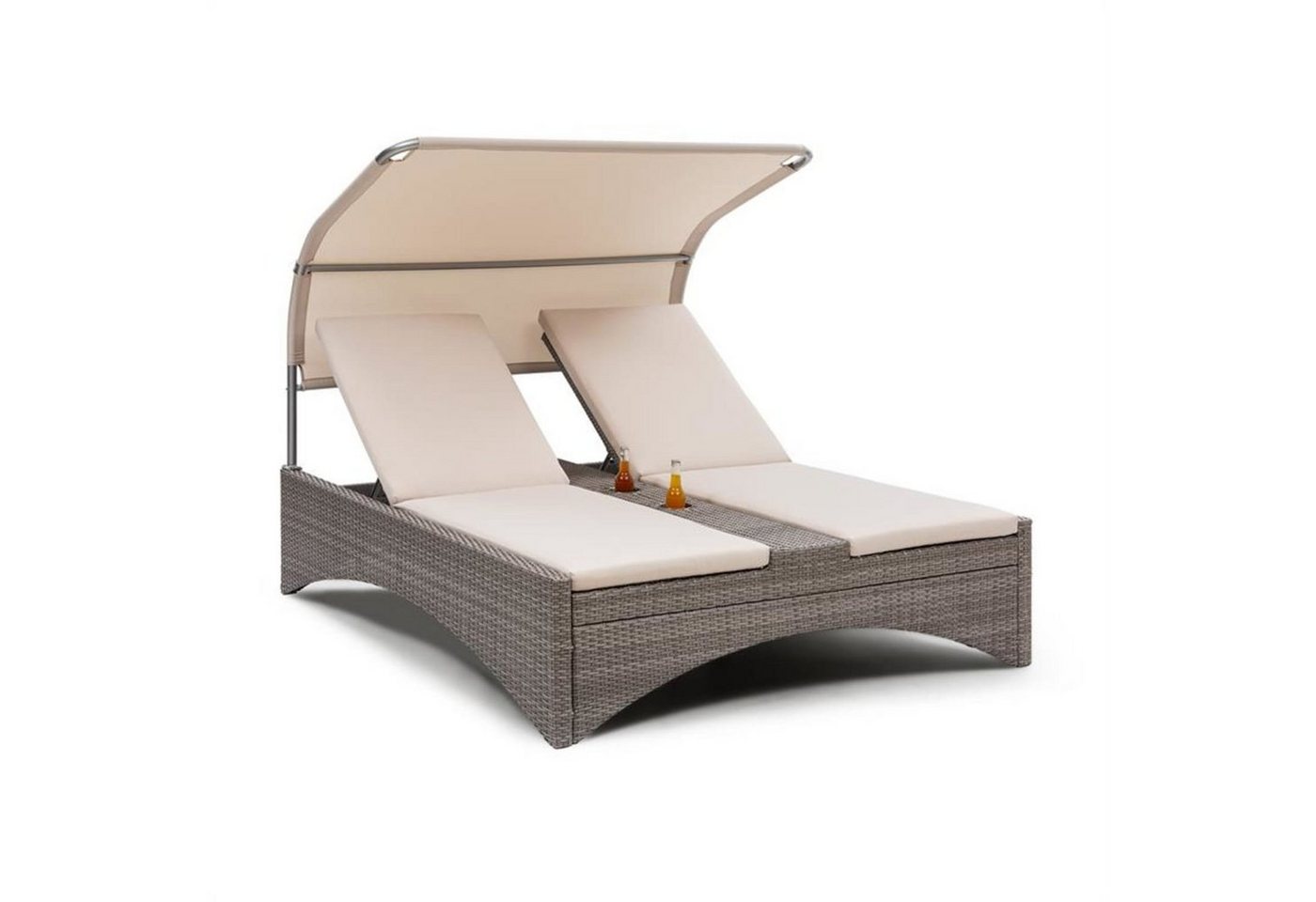 blumfeldt Gartenliege Eremitage Double Lounger, Liegeinsel 2 Personen Garten Sonneninsel Dach Gartenliege Doppelliege von blumfeldt