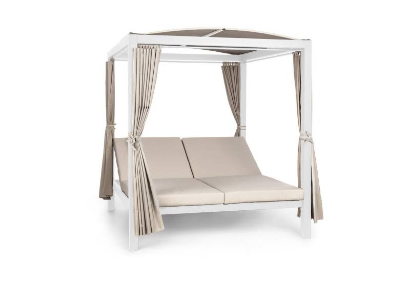 blumfeldt Gartenliege Eremitage Double XL Sunbed, Set, Liegeinsel 2 Personen Garten Sonneninsel Dach Gartenliege Doppelliege von blumfeldt