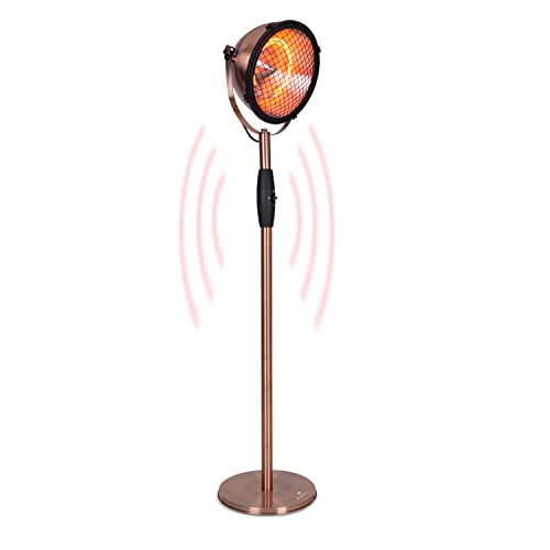 blumfeldt Heatspot Terrassenheizstrahler - Infrarot Heizstrahler, Outdoor-Heizstrahler, Standheizstrahler mit 900, 1500 oder 2000 Watt, IR ComfortHeat, Carbon-Heizelemente, IP54, Außengebrauch, Kupfer blumfeldt Heatspot Terrassenheizstrahler - Infrarot Heizstrahler, Outdoor-Heizstrahler, Standheizstrahler mit 900, 1500 oder 2000 Watt, IR ComfortHeat, Carbon-Heizelemente, IP54, Außengebrauch, Kupfer von blumfeldt