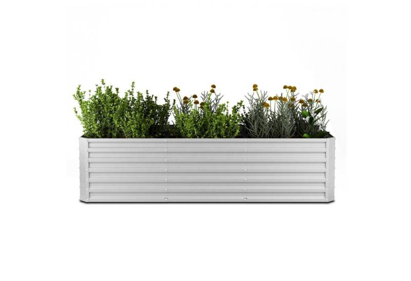 blumfeldt Hochbeet High Grow Straight Hochbeet Metall 1.440 L (Set), Pflanzkübel Outdoor Balkon außen groß Stahl Garten von blumfeldt