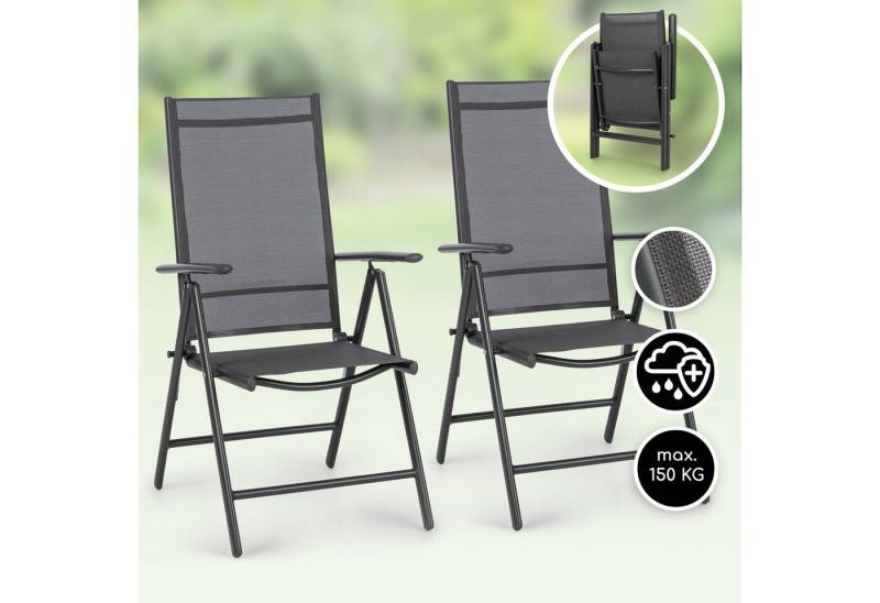 blumfeldt Klappstuhl London Lite (Set, 2 St), Campingstuhl Gartenstuhl Outdoors Anglerstuhl Klappstuhl Aluminium von blumfeldt