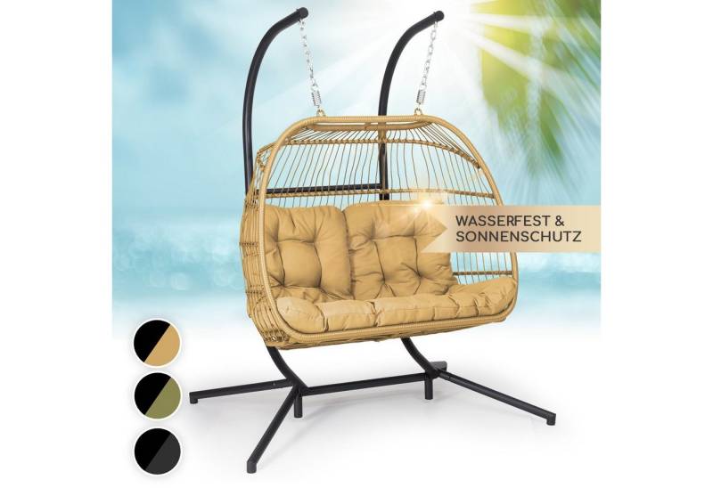 blumfeldt Loungesessel Biarritz double, Hängesessel Sitzkissen Polyester Aluminium Polyrattan blumfeldt Loungesessel Biarritz double, Hängesessel Sitzkissen Polyester Aluminium Polyrattan von blumfeldt