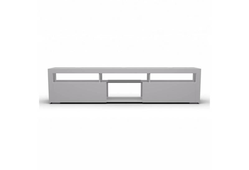 blumfeldt Lowboard Elgin Lowboard Fernsehschrank 150 x 30 x 40 cm, LED (Set), Fernsehschrank weiß TV-Schrank 3 Schubladen 150 x 30 x 40 cm (BxHxT) von blumfeldt