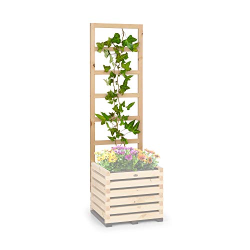 blumfeldt Modu Grow - Up Spalier, Pergola, Rankhilfe, Pflanzenleiter, Kieferholz, Kiefer, 151 x 50 x 3 cm (H x B x T) - (Ohne Hochbeet) von blumfeldt