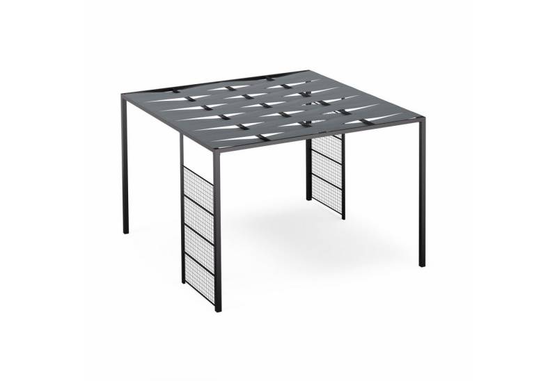 blumfeldt Pavillon Blumfeldt, (Set), Pergola 3x3m Seitenwände pulverbeschichtet wetterfest Garten von blumfeldt