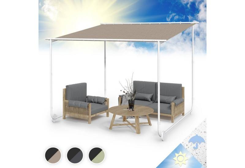 blumfeldt Pavillon Gazebo Nantes Wheeled, (Packung, Set), Pergola Terrassenüberdachung Grillpavillon Gartenpavillon Terrasse von blumfeldt