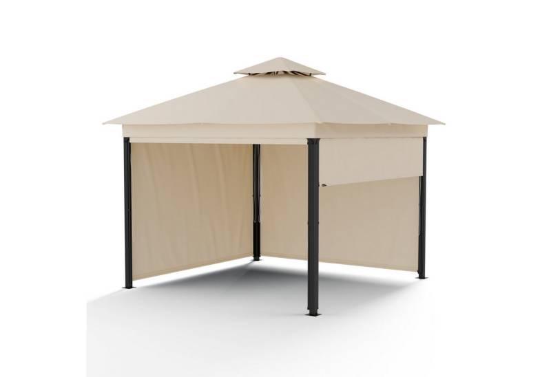 blumfeldt Pavillon Grandezza, (Set), Gartenpavillon Outdoor Garten mit 4 Seitenteilen Stahl 275x297x297 cm von blumfeldt