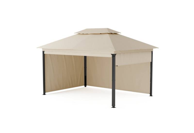 blumfeldt Pavillon Grandezza, (Set), Gartenpavillon Outdoor Garten mit 4 Seitenteilen Stahl 275x297x397 cm von blumfeldt