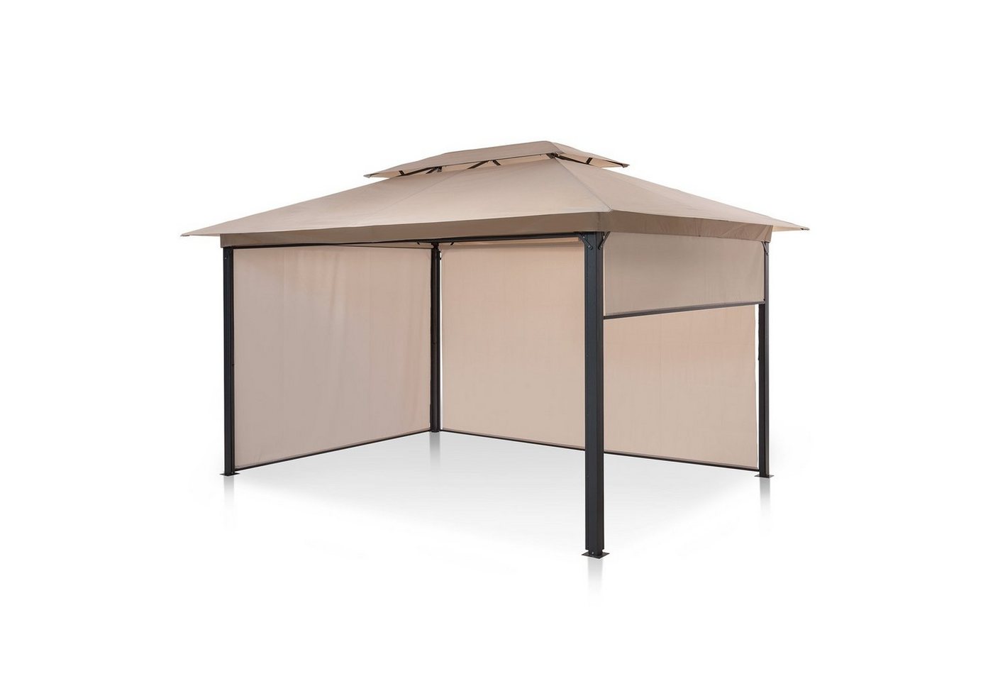 blumfeldt Pavillon Grandezza Cortina, Winterfest Garten Outdoor Pergola 400 x 300 Windgeschützt von blumfeldt