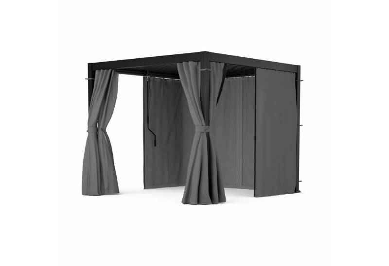 blumfeldt Pavillon LuminaHaven, (Set), Gartenpavillon Outdoor Garten Moskitonetzen Vorhängen 250x300x300 cm von blumfeldt