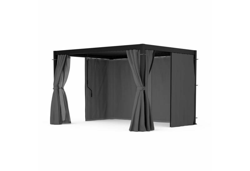 blumfeldt Pavillon LuminaHaven, (Set), Gartenpavillon Outdoor Garten Moskitonetzen Vorhängen 250x300x400 cm von blumfeldt