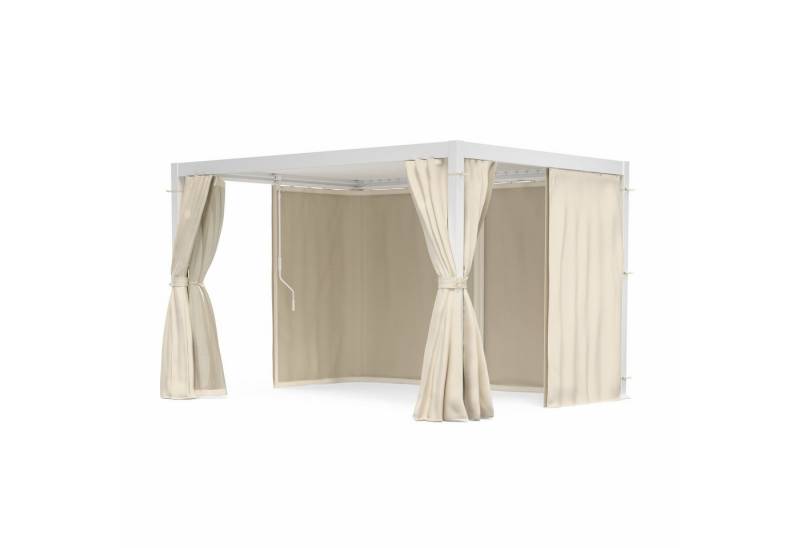blumfeldt Pavillon LuminaHaven, (Set), Gartenpavillon Outdoor Garten Moskitonetzen Vorhängen 250x300x400 cm von blumfeldt
