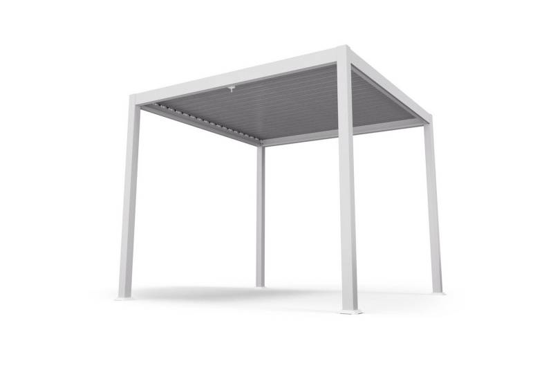 blumfeldt Pavillon LuminaHaven, (Set), Pergola 3x3m pulverbeschichtet wetterfest Garten von blumfeldt