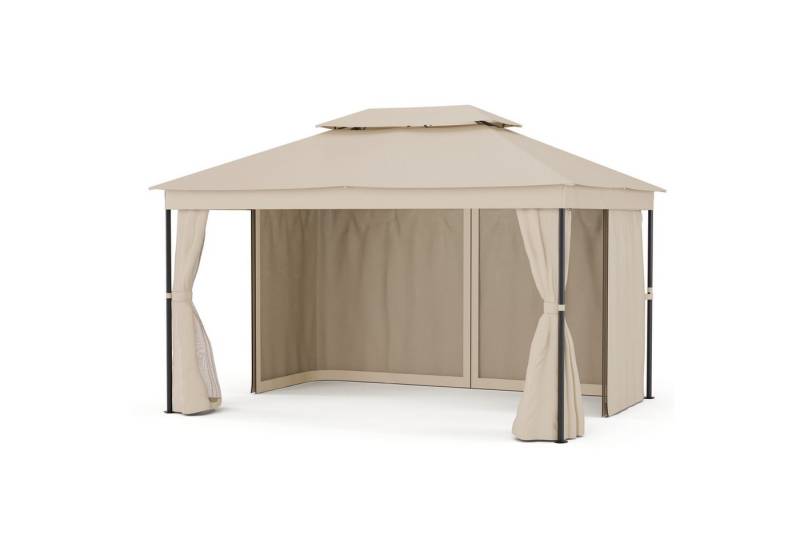 blumfeldt Pavillon Mondo, (Set), Pergola 3x4m pulverbeschichtet wetterfest Garten von blumfeldt