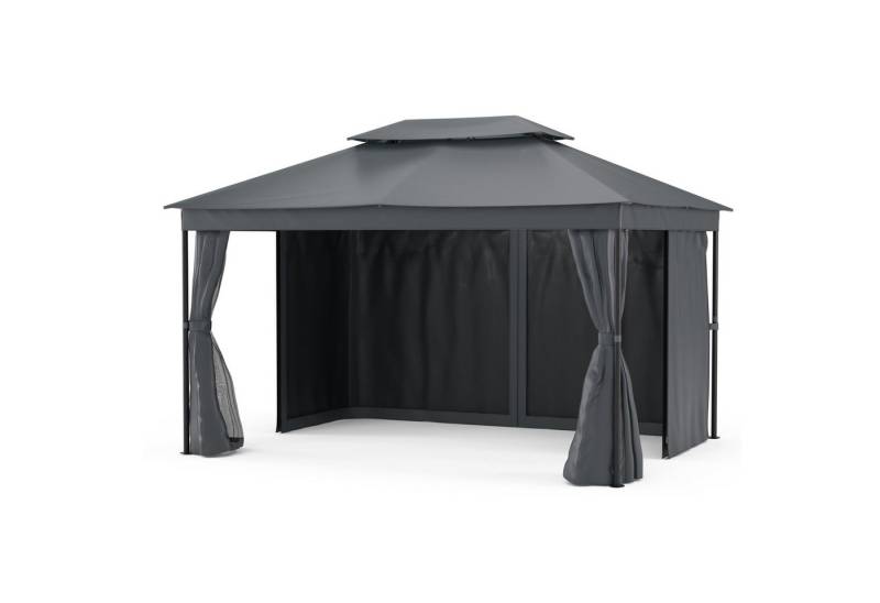 blumfeldt Pavillon Mondo, (Set), Pergola 3x4m pulverbeschichtet wetterfest Garten von blumfeldt