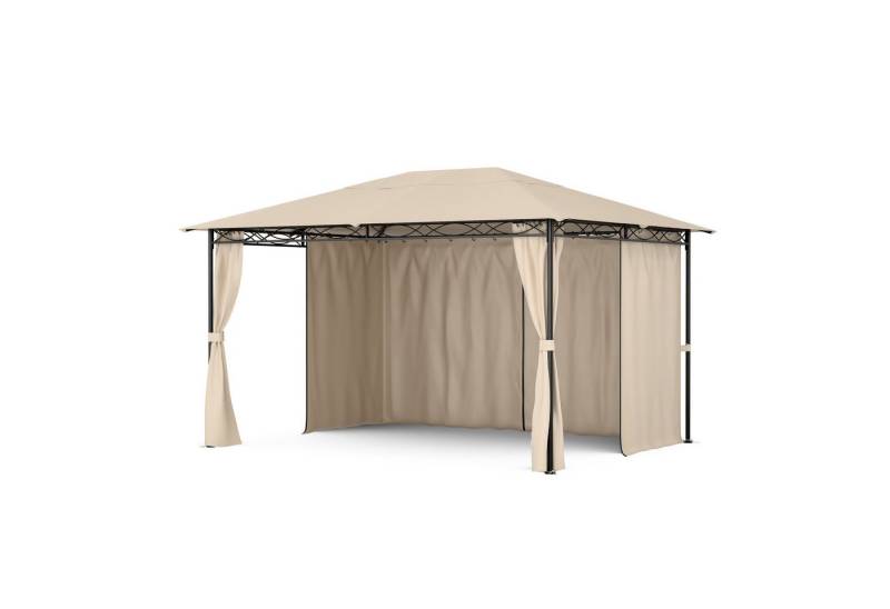 blumfeldt Pavillon Mondo, (Set), Pergola 3x4m pulverbeschichtet wetterfest Garten von blumfeldt