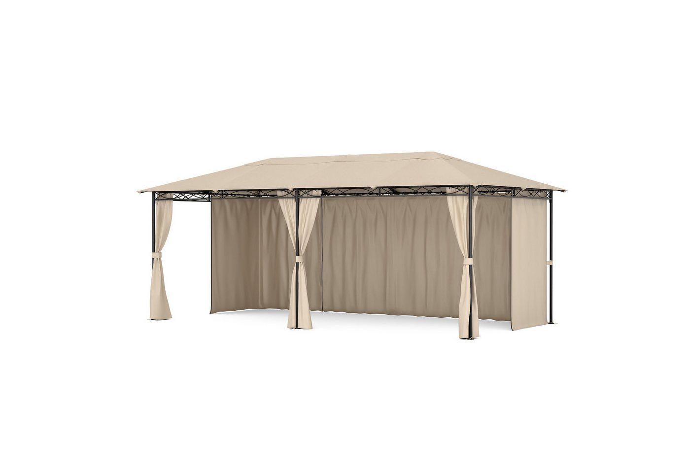 blumfeldt Pavillon Mondo, (Set), Pergola 3x6m pulverbeschichtet wetterfest Garten von blumfeldt