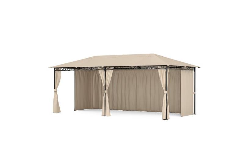 blumfeldt Pavillon Mondo, (Set), Pergola 3x6m pulverbeschichtet wetterfest Garten von blumfeldt