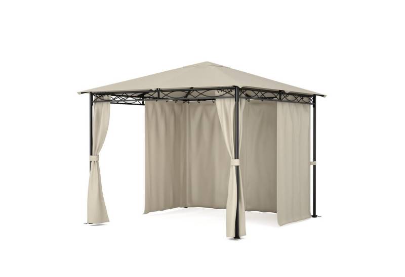 blumfeldt Pavillon Mondo 3x3, (Set), Pergola Terrassenüberdachung Grillpavillon Gartenpavillon Sonnenschutz von blumfeldt