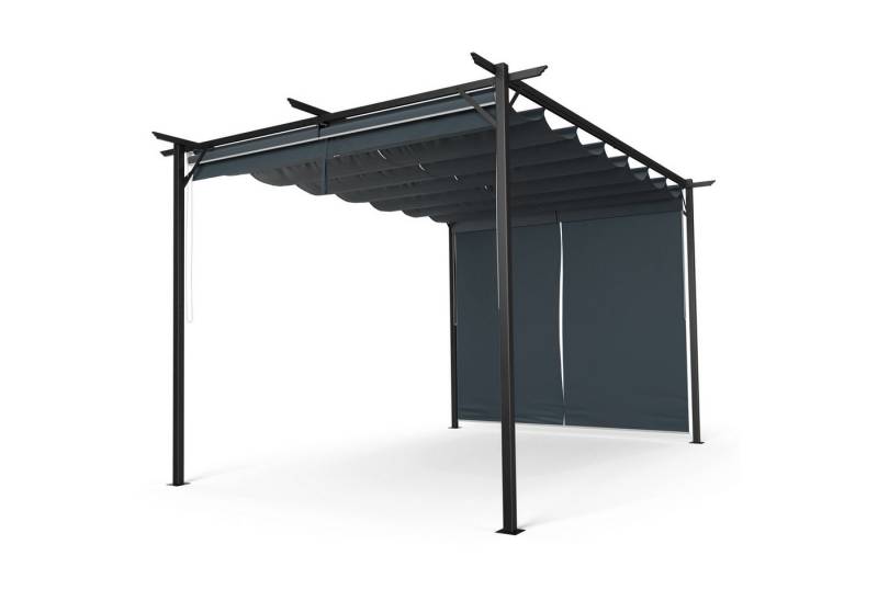 blumfeldt Pavillon Pantheon Robust, (Set), Pergola 3x4m pulverbeschichtet wetterfest Garten von blumfeldt