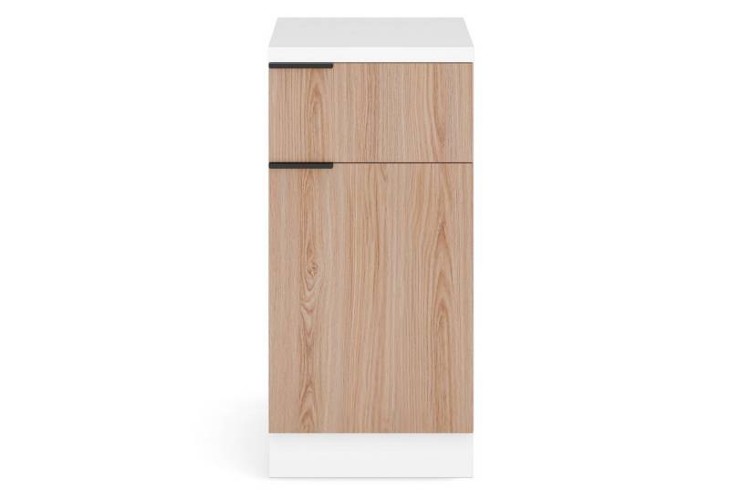 blumfeldt Spülenunterschrank WoodVista (Set) Unterschrank Schubladen 40cm Metallgriff Arbeitsplatte von blumfeldt