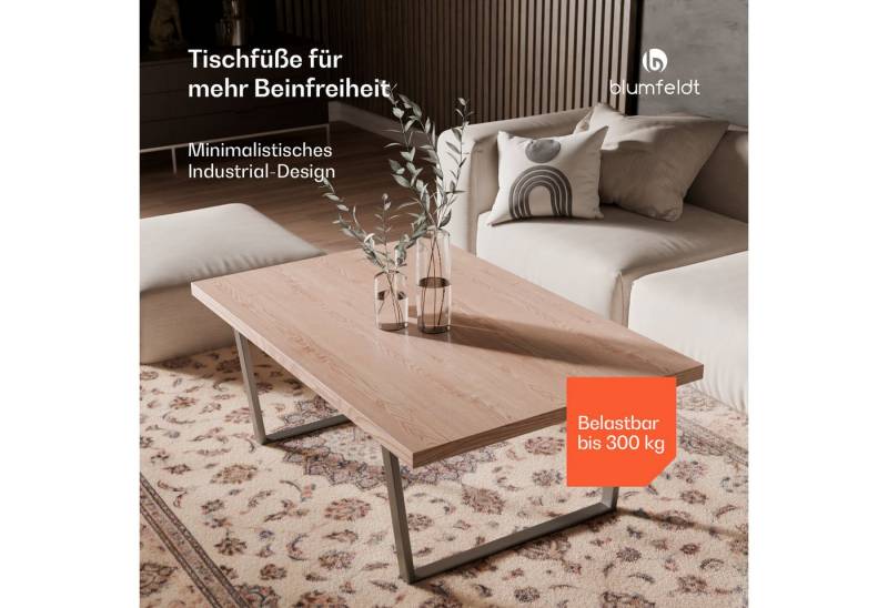 blumfeldt Tischbein Ayr, Robuste Metallbeine Modern 62 x 43cm von blumfeldt