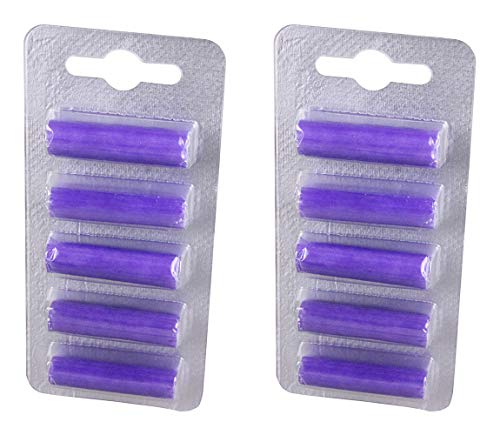 blupalu 10 Stück I Deo-Sticks I Lavendel Geruch I Duft-stäbchen für Staubsauger I Staubsauger-beutel frisch und angenehm I Purpel Lavender I Lila von blupalu