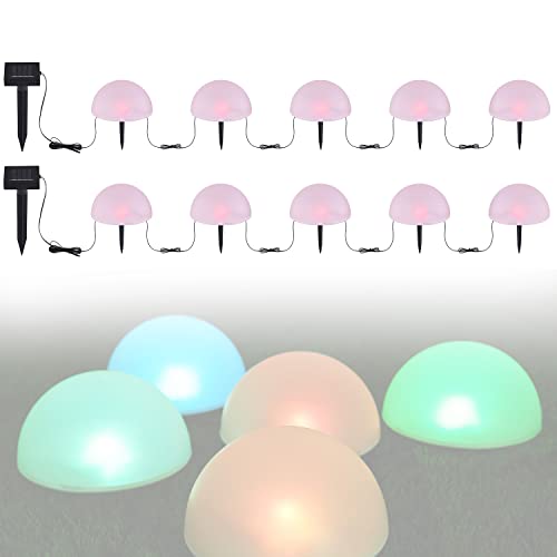 bmf-versand Solarlampe für Außen Stehend RGB Halbkugel 2er Set – Solarleuchte Garten 19 cm Hoch – Außenleuchte Gartenlampe LED – Leuchte Solar Aussenlampe IP 44 Lampenkette Rot Grün Blau bmf-versand Solarlampe für Außen Stehend RGB Halbkugel 2er Set – Solarleuchte Garten 19 cm Hoch – Außenleuchte Gartenlampe LED – Leuchte Solar Aussenlampe IP 44 Lampenkette Rot Grün Blau von bmf-versand