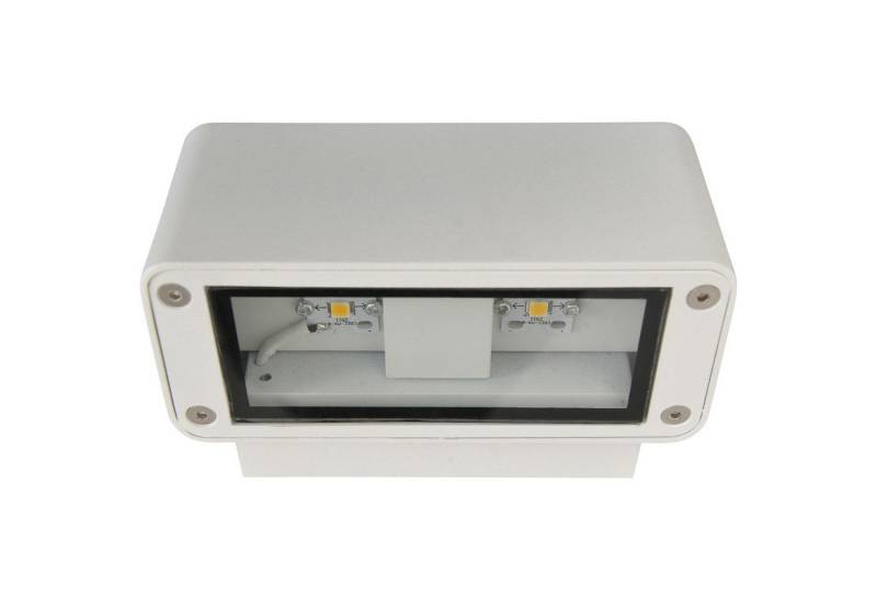 bmf-versand Außen-Wandleuchte Außenwandleuchte LED Wandleuchte Außen Wandlampe Wandstrahler Weiß, 4x LED Cree, LED fest integriert, Tageslichtweiß, Außenleuchte bmf-versand Außen-Wandleuchte Außenwandleuchte LED Wandleuchte Außen Wandlampe Wandstrahler Weiß, 4x LED Cree, LED fest integriert, Tageslichtweiß, Außenleuchte von bmf-versand