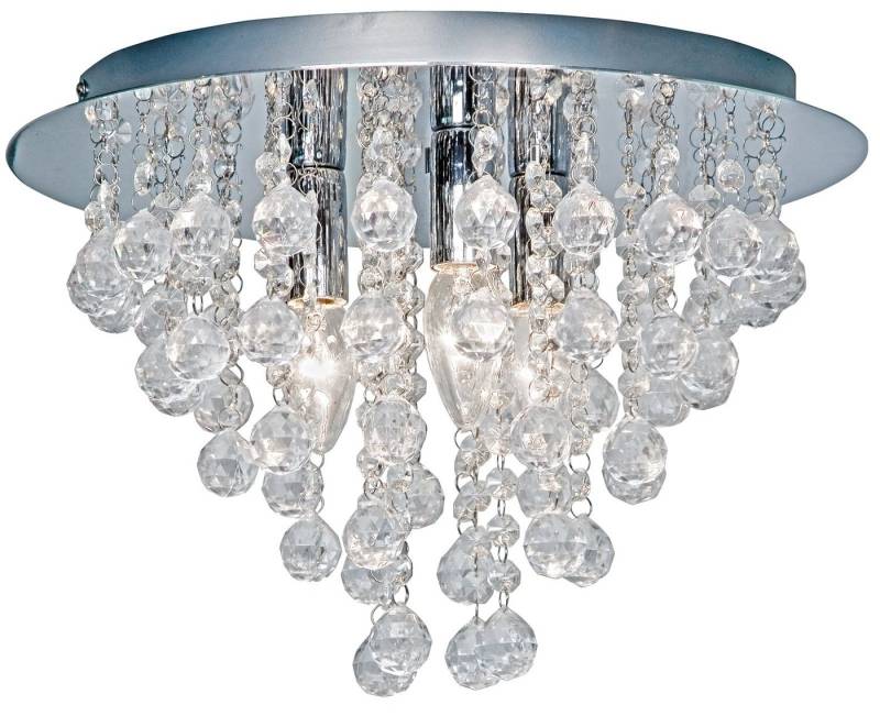 NOWA Deckenleuchte Deckenleuchte E14 Wohnzimmer Deckenlampe Acrylkristalle 63040306 von NOWA