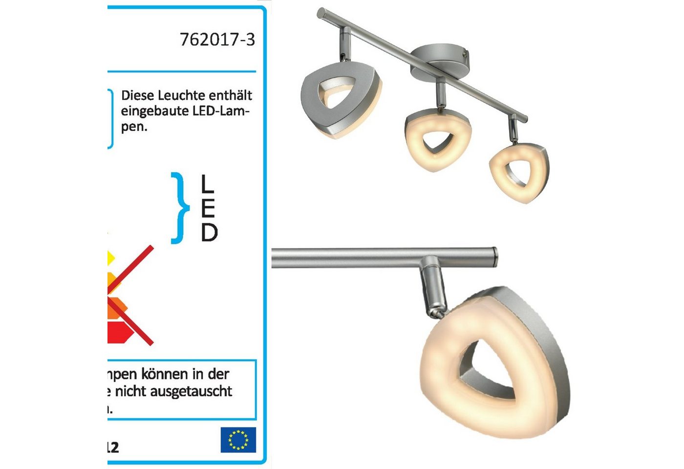 bmf-versand Deckenleuchte ESTO Deckenleuchte LED Wohnzimmer Deckenlampe Deckenstrahler 3 von bmf-versand