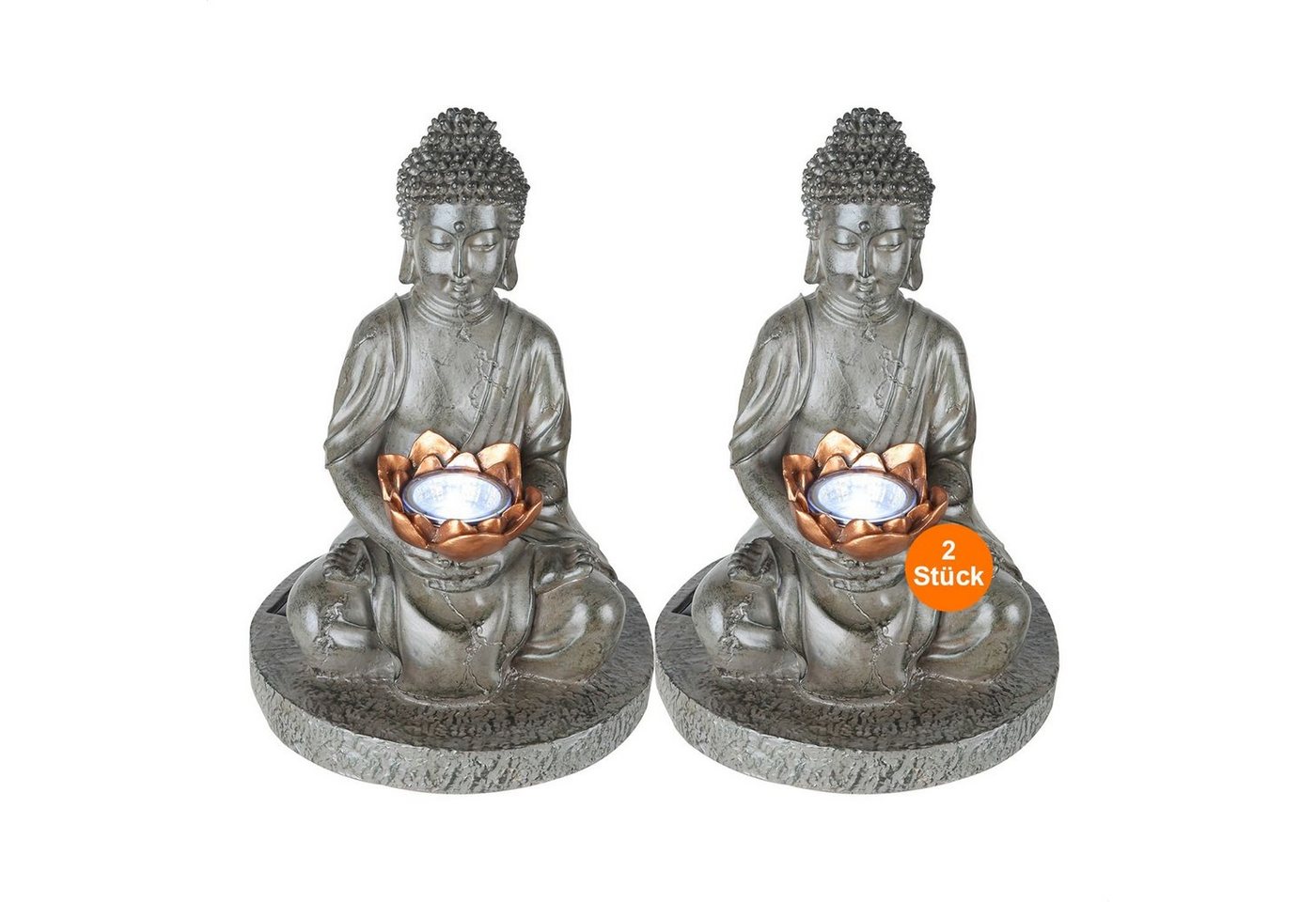 bmf-versand LED Solarleuchte Solarleuchten Garten Balkon 2er Set Buddha Solarlampe Außen, Außenlampe, Dekolampe, LED fest integriert, Warmweiß, Gartenfiguren mit Solar bmf-versand LED Solarleuchte Solarleuchten Garten Balkon 2er Set Buddha Solarlampe Außen, Außenlampe, Dekolampe, LED fest integriert, Warmweiß, Gartenfiguren mit Solar von bmf-versand