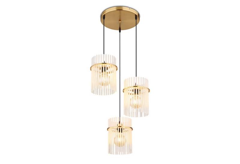 bmf-versand Hängeleuchte Hängelampe Esstisch Hängeleuchte Esszimmer Gold Kristall Glas Flur, Wohnzimmerlampe, ohne Leuchtmittel, Kristalle von bmf-versand