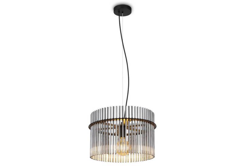 bmf-versand Hängeleuchte Hängelampe Esszimmer Hängeleuchte Rauchglas Glasstäbe Pendelleuchte, höhenverstellbar, ohne Leuchtmittel, Kristall Stäbe von bmf-versand