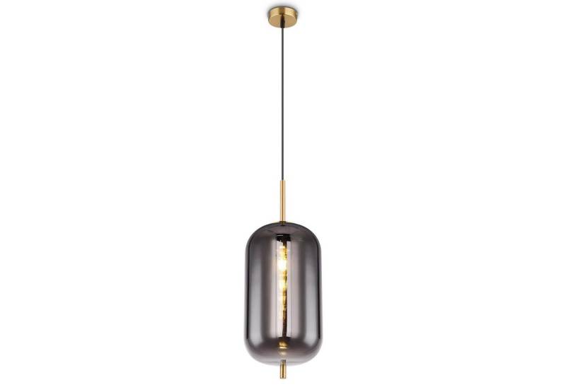 bmf-versand Hängeleuchte Hängelampe Esszimmer Hängeleuchte Wohnzimmer Rauchglas Pendelleuchte, Leuchtmittel wechselbar von bmf-versand