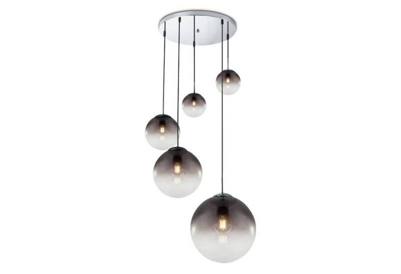 bmf-versand Hängeleuchte Hängelampe Esszimmer Rauchglas Kugeln Hängeleuchte Wohnzimmer Modern, Wohnzimmerlampe, ohne Leuchtmittel, Pendellampe von bmf-versand