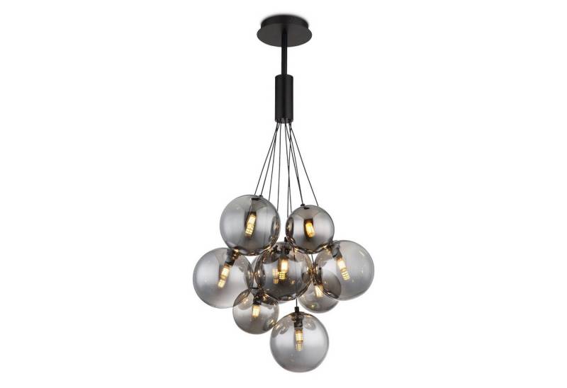 bmf-versand Hängeleuchte Hängelampe Esszimmer Rauchglas Kugeln Hängeleuchte Wohnzimmer modern, Pendellampe, ohne Leuchtmittel, Glaskugeln von bmf-versand
