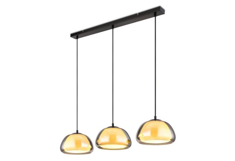 bmf-versand Hängeleuchte Hängelampe Esszimmer Rauchglas Hängeleuchte Wohnzimmer Küchenlampe, Pendellampe, ohne Leuchtmittel, Esszimmerlampe von bmf-versand