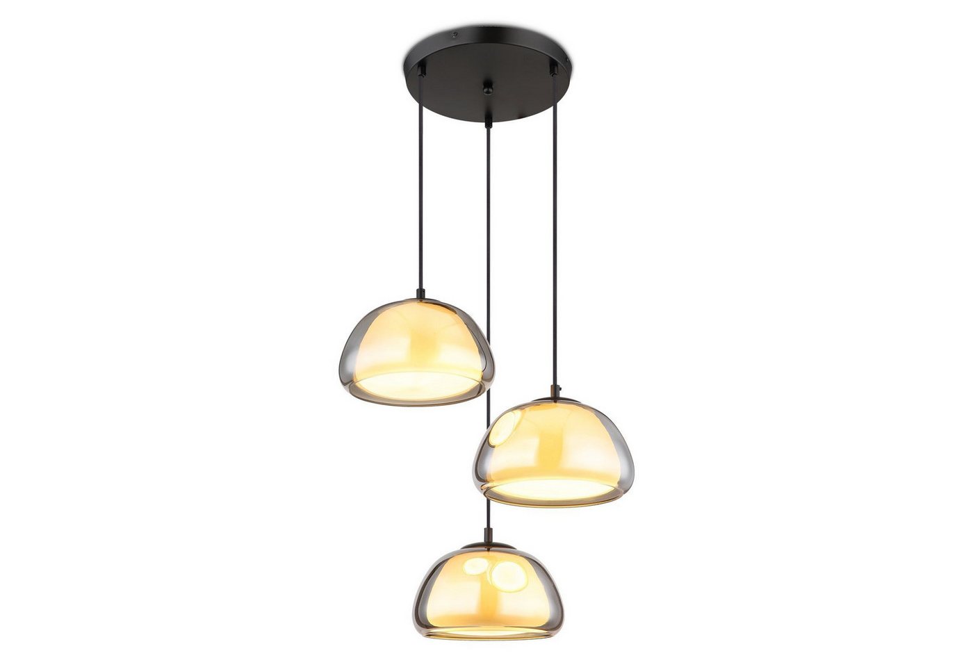 bmf-versand Hängeleuchte Hängelampe Esszimmer Rauchglas Hängeleuchte Wohnzimmer Küchenlampe, Esszimmerlampe, ohne Leuchtmittel, Pendellampe bmf-versand Hängeleuchte Hängelampe Esszimmer Rauchglas Hängeleuchte Wohnzimmer Küchenlampe, Esszimmerlampe, ohne Leuchtmittel, Pendellampe von bmf-versand
