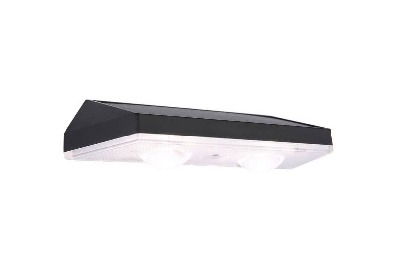 bmf-versand LED Solarleuchte Außenwandleuchte Solar Außenstrahler Solarleuchte LED Solarlampe, Außenwandlampe, LED fest integriert, Wandlampe Außen von bmf-versand