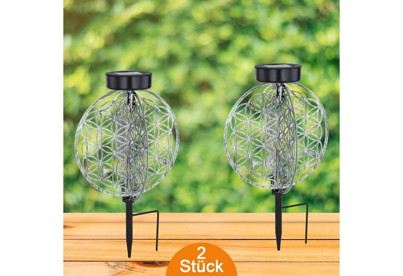 bmf-versand LED Solarleuchte Solarleuchte Garten 2er Set Scheibe 20cm Solarlampe Außen, Gartenleuchte, Balkon, LED fest integriert, warmweiß, Außenlampe bmf-versand LED Solarleuchte Solarleuchte Garten 2er Set Scheibe 20cm Solarlampe Außen, Gartenleuchte, Balkon, LED fest integriert, warmweiß, Außenlampe von bmf-versand