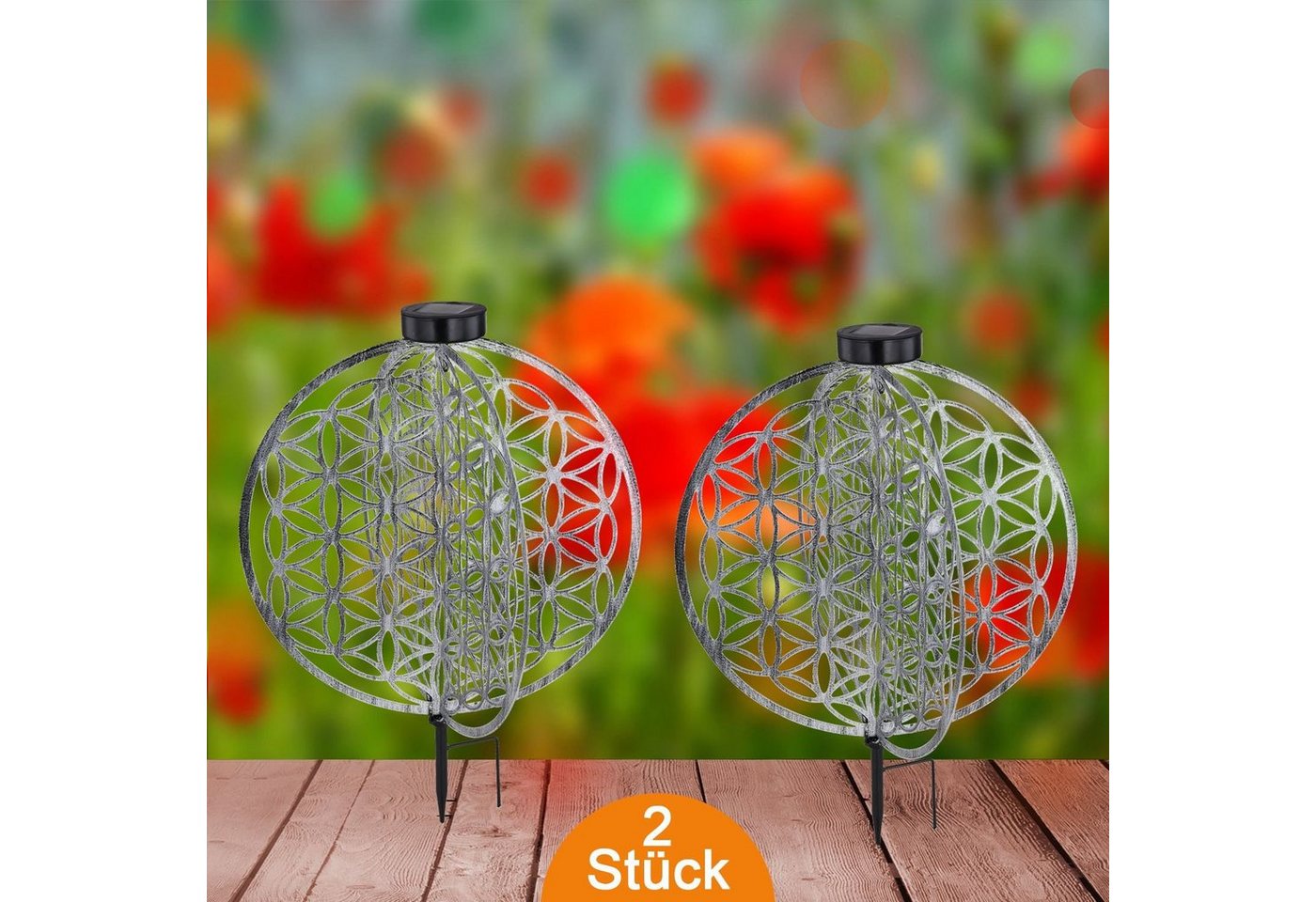 bmf-versand LED Solarleuchte Solarleuchte Garten 2er Set Scheibe Rund Solarlampe Außen, mit Schalter, Dekolampe, Gartenleuchte, LED fest integriert, warmweiß, Dekoleuchte bmf-versand LED Solarleuchte Solarleuchte Garten 2er Set Scheibe Rund Solarlampe Außen, mit Schalter, Dekolampe, Gartenleuchte, LED fest integriert, warmweiß, Dekoleuchte von bmf-versand