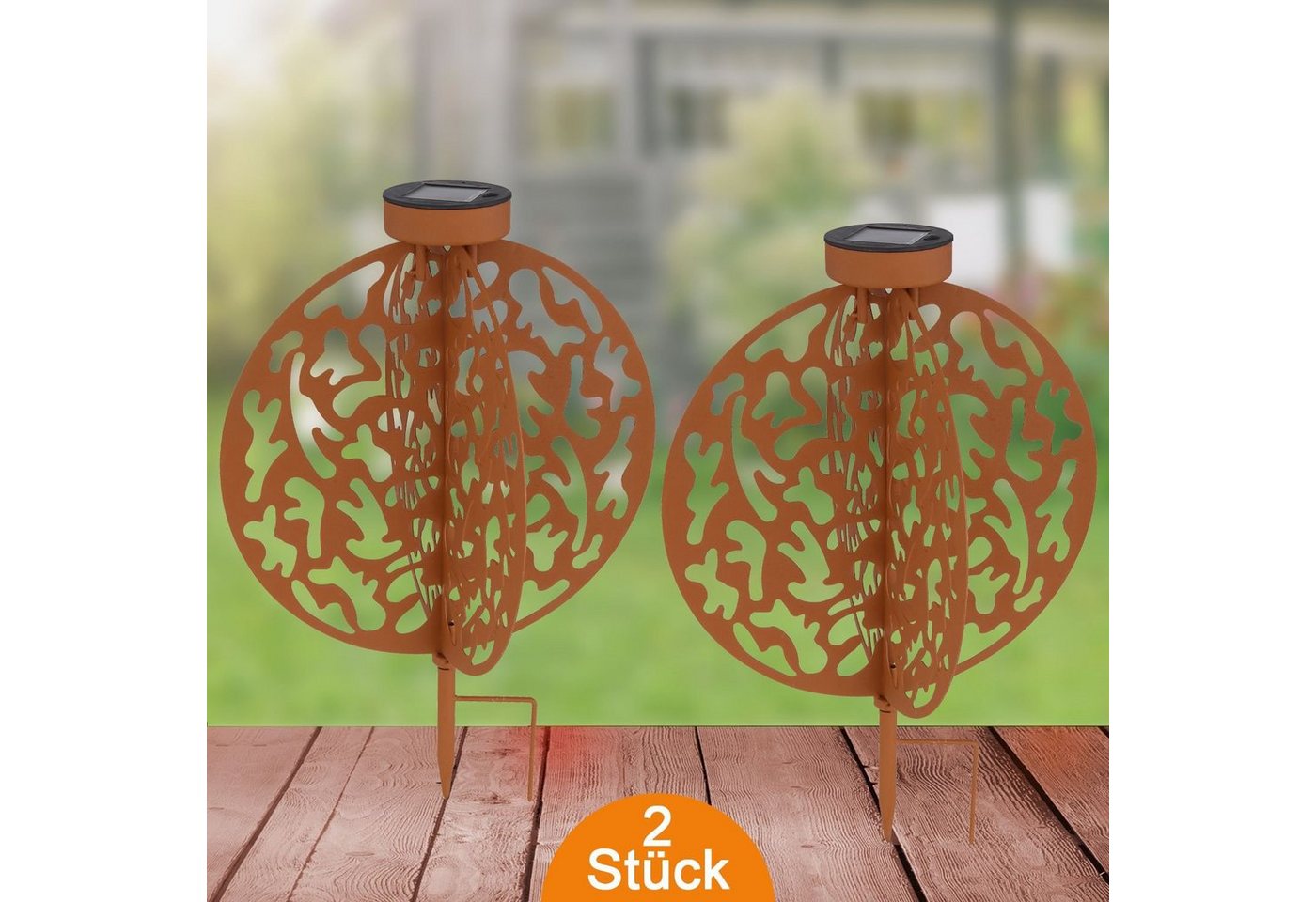 bmf-versand LED Solarleuchte Solarleuchte Garten 2er Set Scheibe Rost Solarlampe Außen, Außenbeleuchtung, Dekolampe, mit Schalter, LED fest integriert, warmweiß, Gartenleuchte, Gartendeko, Dekoleuchte, Gartenbeleuchtung bmf-versand LED Solarleuchte Solarleuchte Garten 2er Set Scheibe Rost Solarlampe Außen, Außenbeleuchtung, Dekolampe, mit Schalter, LED fest integriert, warmweiß, Gartenleuchte, Gartendeko, Dekoleuchte, Gartenbeleuchtung von bmf-versand